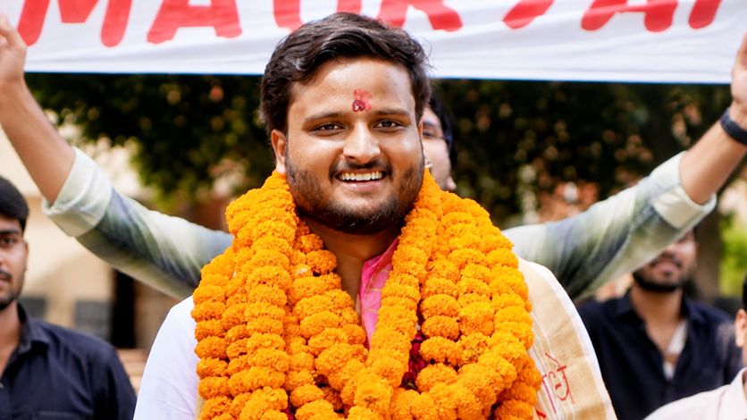 DUSU चुनाव में इशू मौर्य की जीत, ABVP के उपाध्यक्ष पद पर दर्ज की सफलता