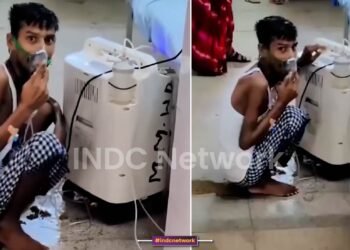 आज़मगढ़ अस्पताल में ज़मीन पर ऑक्सीजन लेता मरीज, वायरल वीडियो ने खोली स्वास्थ्य व्यवस्था की पोल