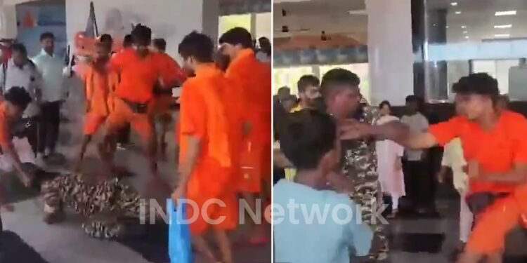 मिर्जापुर स्टेशन पर कांवड़ियों ने सीआरपीएफ जवान को पीटा, बेटे के सामने हुई मारपीट