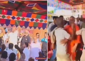 मधुबनी में भाजपा विधायक हरि भूषण ठाकुर बचौल को मिथिला राज्य बयान पर बिहार के लोगों ने खदेड़ा