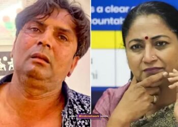 हमलावर और दिल्ली की CM रेखा गुप्ता की तस्वीर