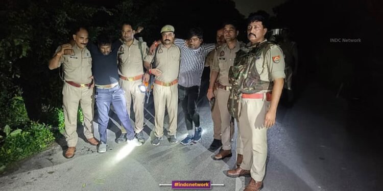 इटावा: पुलिस मुठभेड़ में दो बदमाश और थानाध्यक्ष घायल, सोना-चांदी व नकदी बरामद