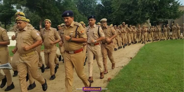 कन्नौज न्यूज़ : पुलिस लाइन में भव्य परेड और उपकरणों का हुआ निरीक्षण
