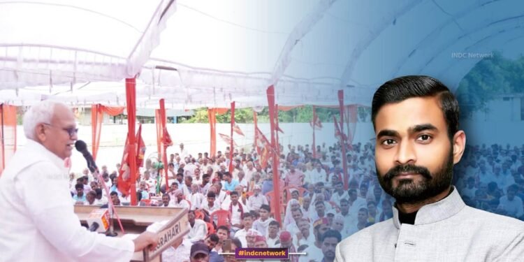 बाबू सिंह कुशवाहा की रायबरेली की जनसभा एवं स्वामी प्रसाद मौर्य के बेटे अशोक मौर्य की तस्वीर