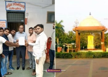 बौद्ध आर्मी के कार्यकर्ता ज्ञापन सौपते हुए एवं कानपुर स्तिथ गौतम बुद्ध पार्क की तस्वीर