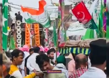 कन्नौज में बवाल: जुलूस में फिलिस्तीनी झंडा और तिरंगे से अशोक चक्र हटाने पर हंगामा