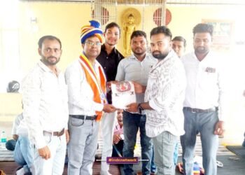 बौद्ध आर्मी के द्वारा गणितज्ञ रत्नेश शाक्य को संकिसा में सम्मानित किया गया