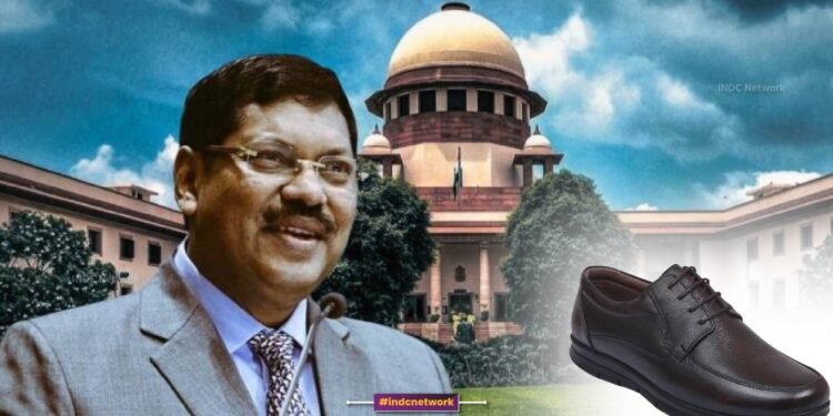 “सनातन का अपमान नहीं सहेंगे”: CJI बी.आर. गवई पर जूता फेंकने की कोशिश, न्यायपालिका की गरिमा पर उठा सवाल