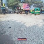 जसमई चौराहे पर मरम्मत का कार्य शुरू हुआ हुआ