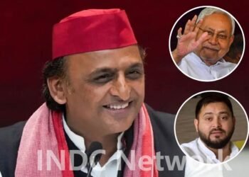 नीतीश कुमार के राज्यसभा जाने पर अखिलेश का हमला, बोले- बीजेपी ने बिहार फिरौती में मांगा