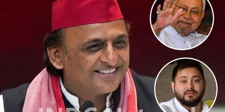 नीतीश कुमार के राज्यसभा जाने पर अखिलेश का हमला, बोले- बीजेपी ने बिहार फिरौती में मांगा