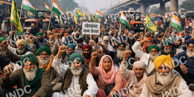 जमीन अधिग्रहण पर प्रशासन चुप, महापंचायत में भड़के किसान, विधायक अनिल मौर्य बीच में निकले