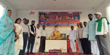 अजमतपुर में धूमधाम से मनाई गई डॉ. अंबेडकर जयंती, सामाजिक सुधार पर हुई चर्चा